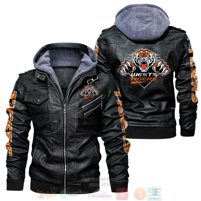 Wests Tigers NRL Leather Jacket