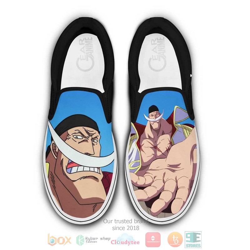 Whitebeard Anime One Piece Slip On Shoes