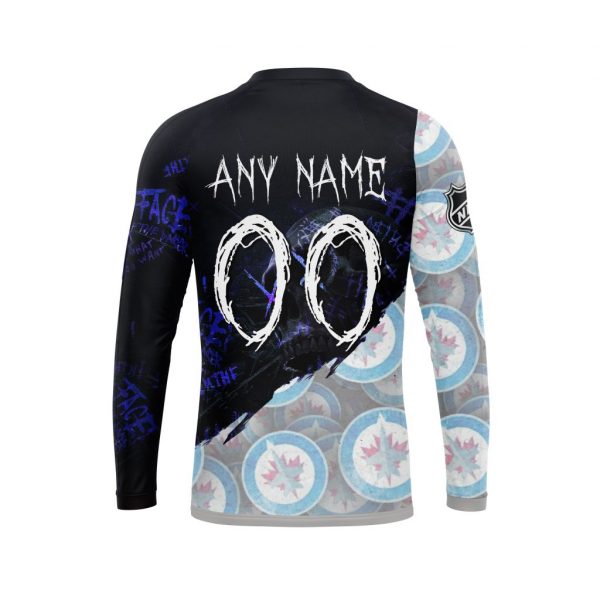 Winnipeg Jets Personalized NHL Skull Style 3d shirt hoodie 1 2 3 4