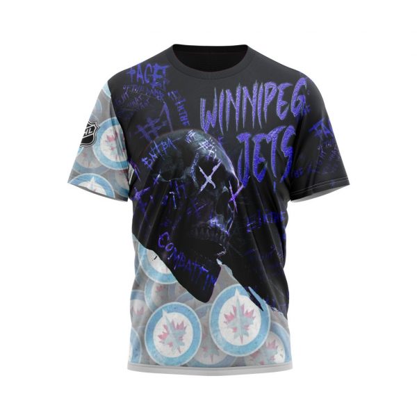 Winnipeg Jets Personalized NHL Skull Style 3d shirt hoodie 1 2 3 4 5