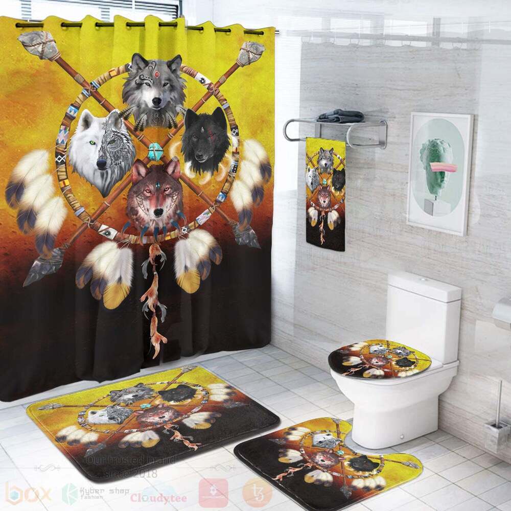 Wolf Dream Catcher Bathroom Set