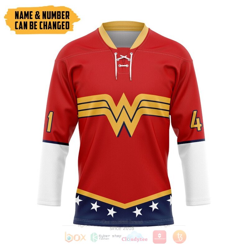 Wonder Woman Custom Hockey Jersey