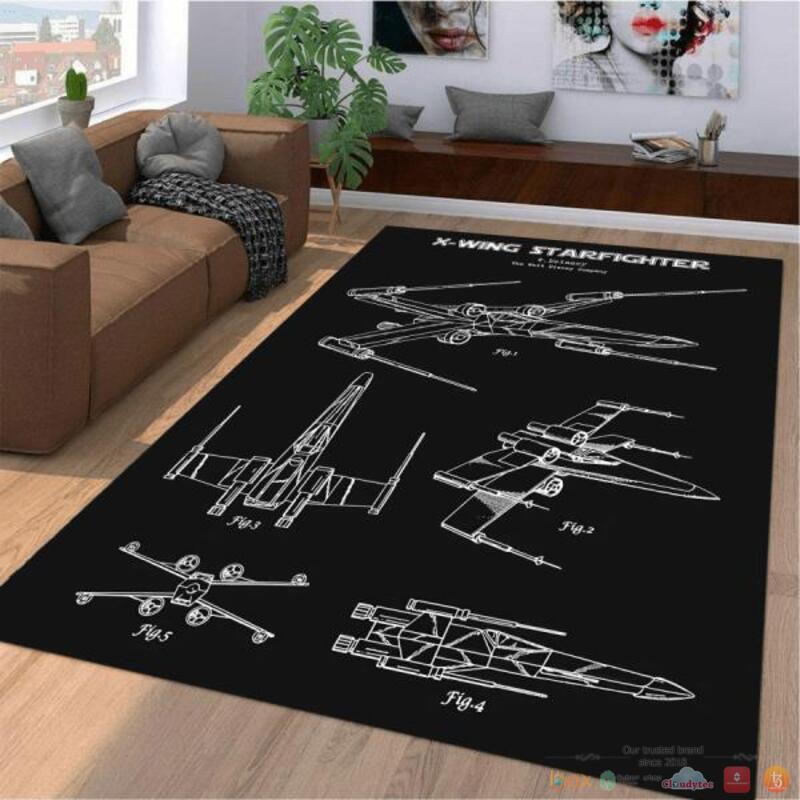 X Wing Starfighter Rug
