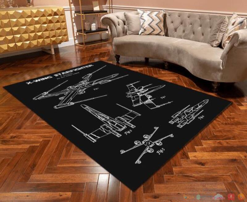 X Wing Starfighter Rug 1