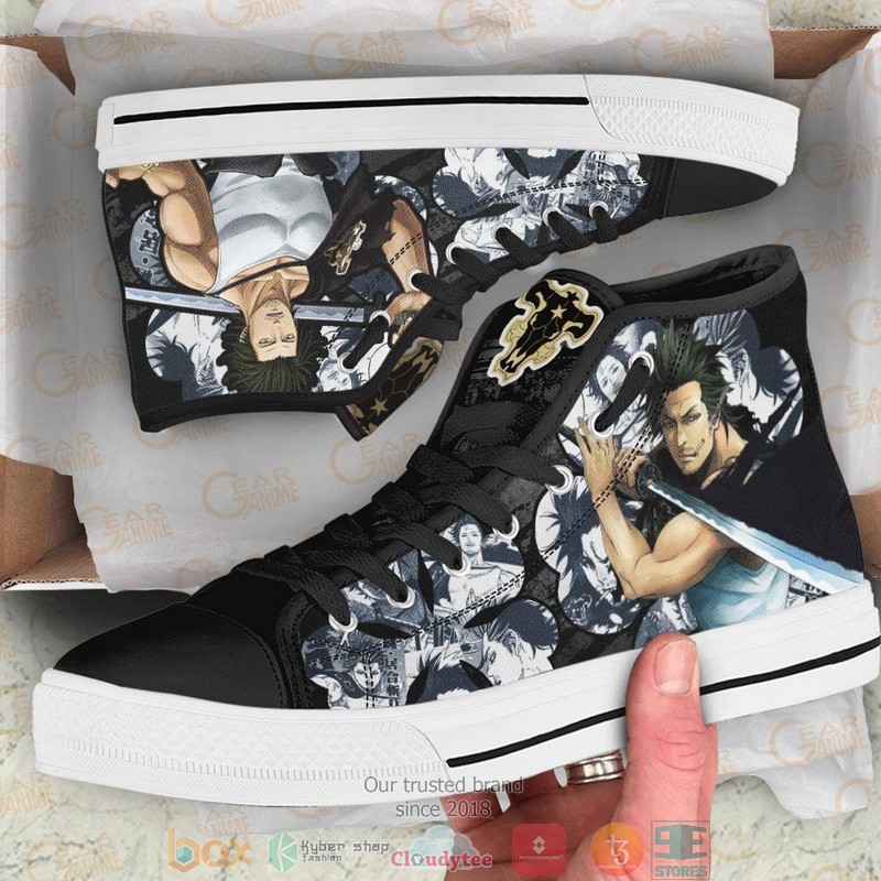 Yami Sukehiro Black Clover High Top Canvas Shoes 1
