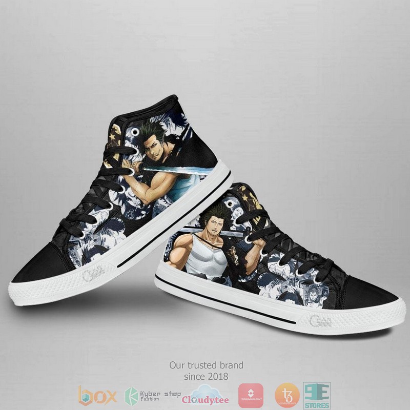 Yami Sukehiro Black Clover High Top Canvas Shoes 3 Yami Sukehiro Black Clover High Top Canvas Shoes 1 2