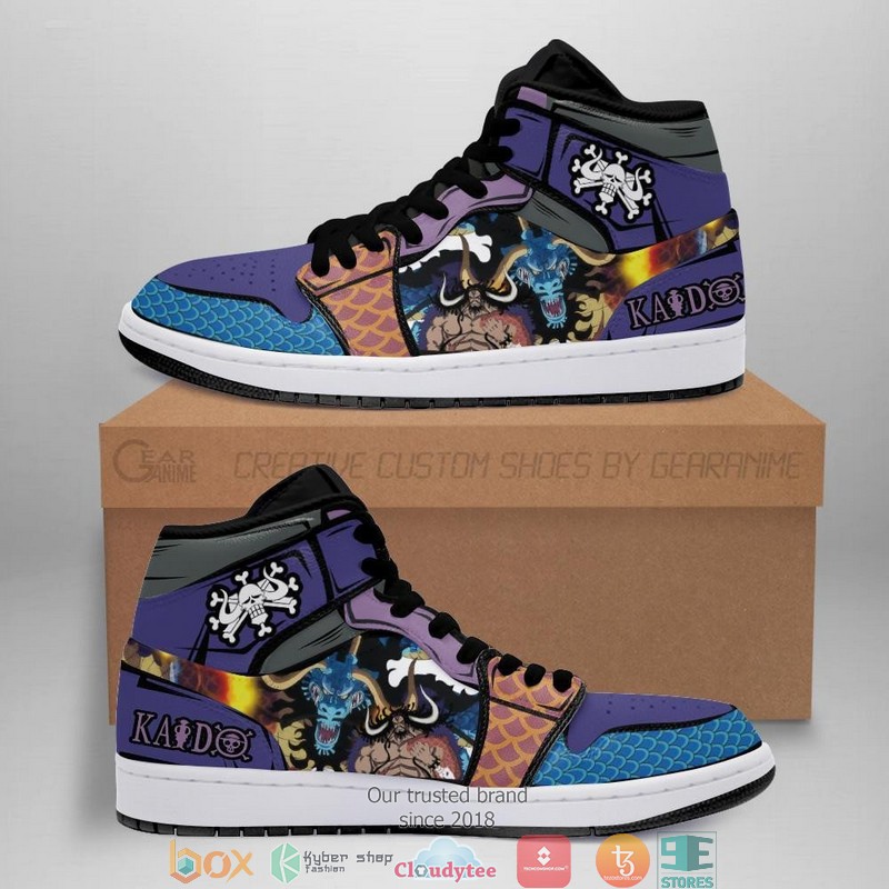 Yonko Dragon Kaido Anime One Piece Air Jordan High Top Shoes