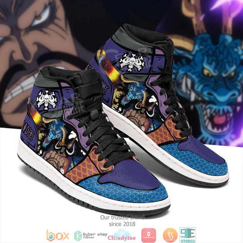 Yonko Dragon Kaido Anime One Piece Air Jordan High Top Shoes 1