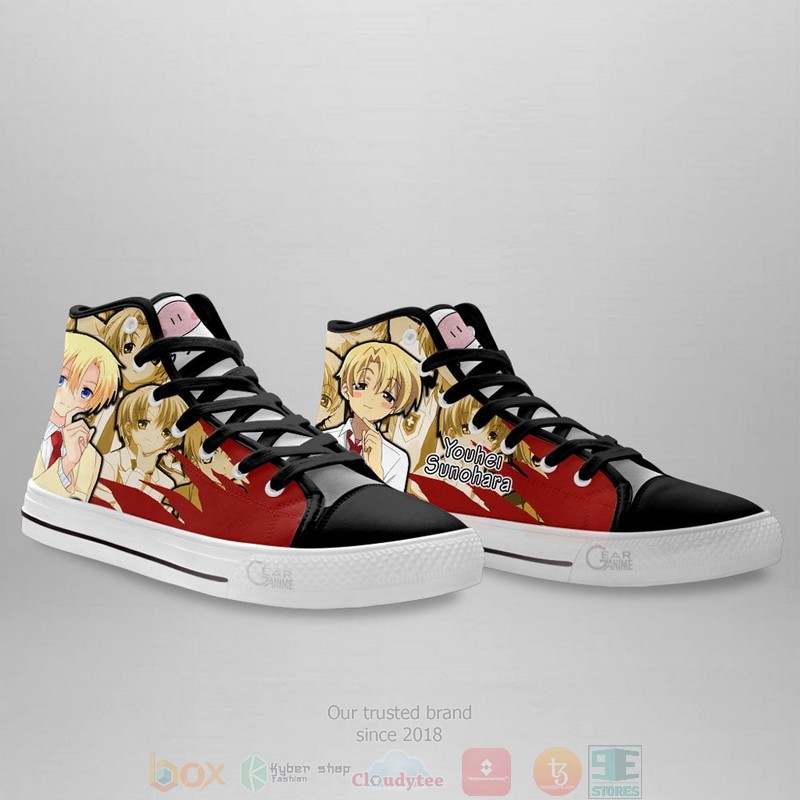 Youhei Sunohara Clannad Anime Canvas High Top Sneaker Shoes 3 Youhei Sunohara Clannad Anime Canvas High Top Shoes 1 2