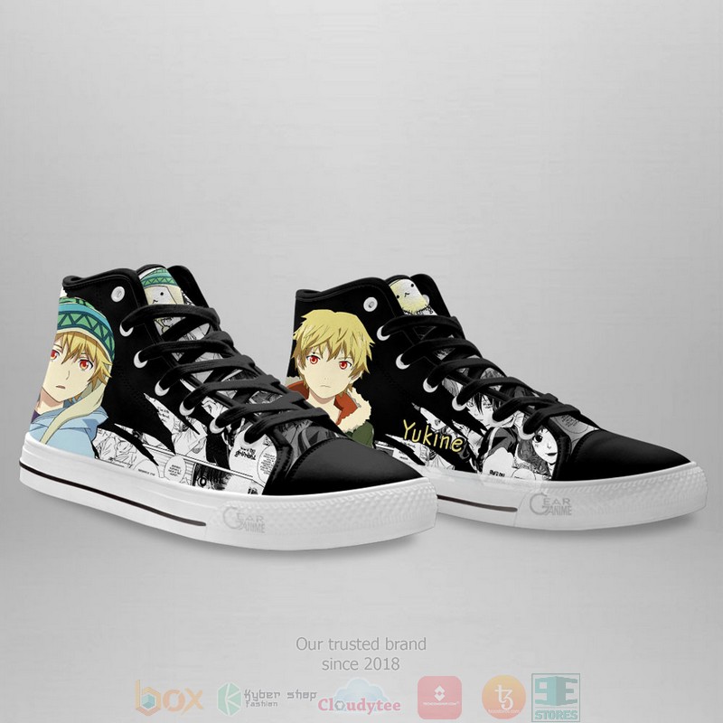 Yukine Noragami Anime Canvas High Top Sneaker Shoes 3 Yukine Noragami Anime Canvas High Top Shoes 1 2