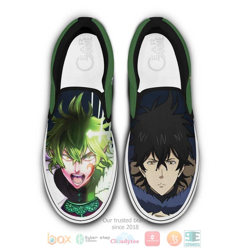 Yuno Anime Black Clover Slip On Shoes 1