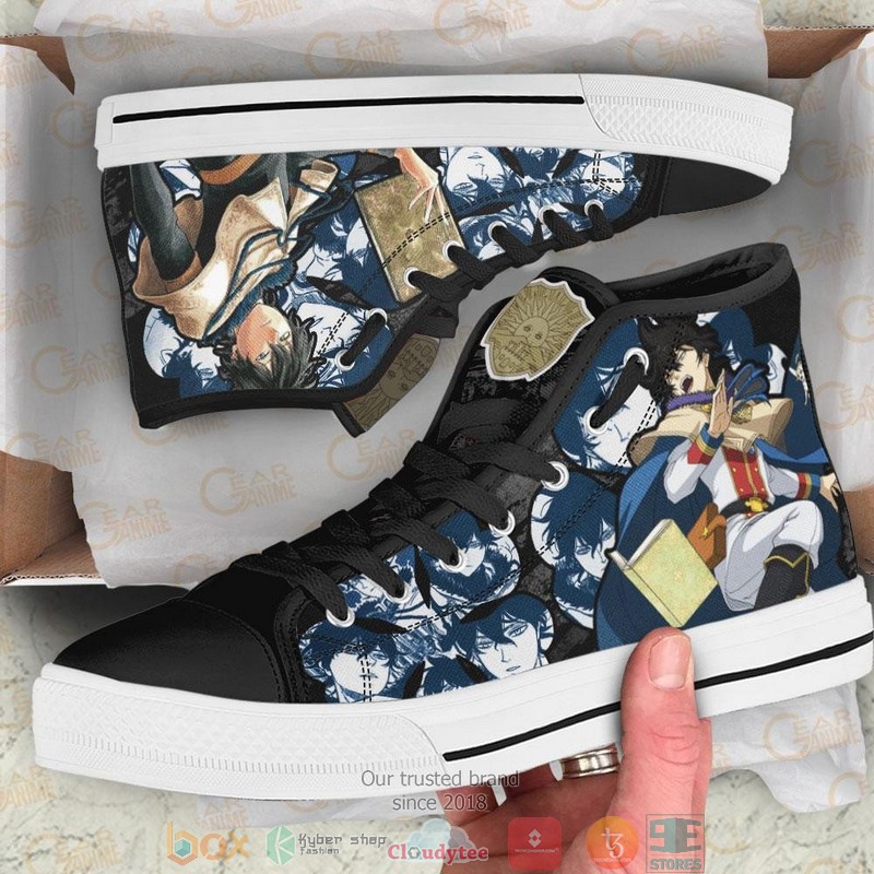 Yuno Black Clover High Top Canvas Shoes 1