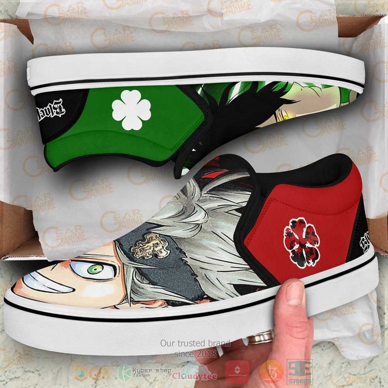 Yuno and Asta Anime Black Clover Slip On Shoes 1