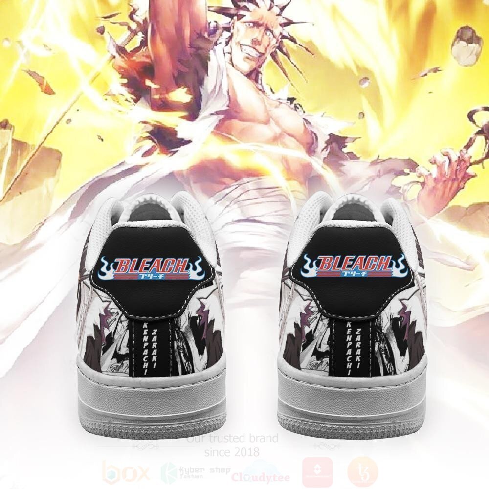 BEST Zaraki Kenpachi Bleach Anime Nike Air Force Shoes 3 Zaraki Kenpachi Bleach Anime NAF Shoes 1 2