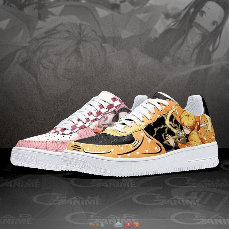 Zenitsu and Nezuko Anime Demon Slayer Nike Air Force Shoes 1