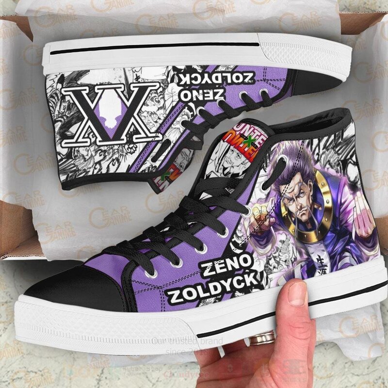 Zeno Zoldyck Custom Manga Anime Hunter X Hunter High Top Shoes 1