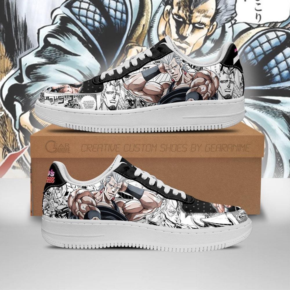 Jean Pierre Polnareff Manga Style JoJos Anime NAF Shoes