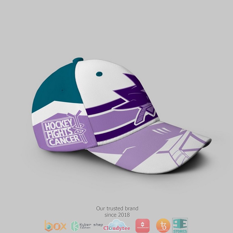 NHL San Jose Sharks Fights Cancer Cap 2 NHL San Jose Sharks Fights Cancer Cap 1