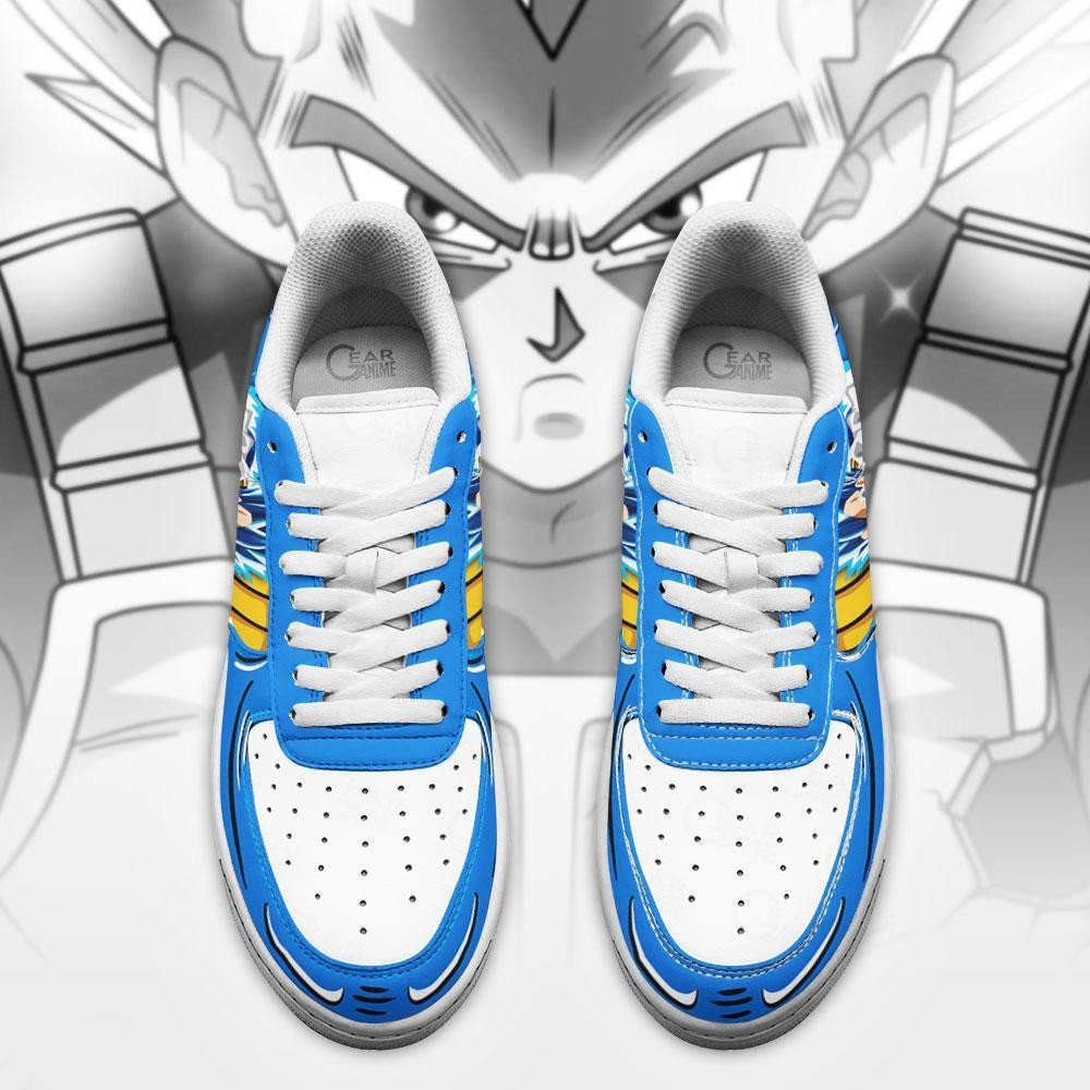 Vegeta Blue Anime Dragon Ball Nike Air Force Sneaker Shoes 3 Vegeta Blue Anime Dragon Ball Nike Air Force Shoes 1 2