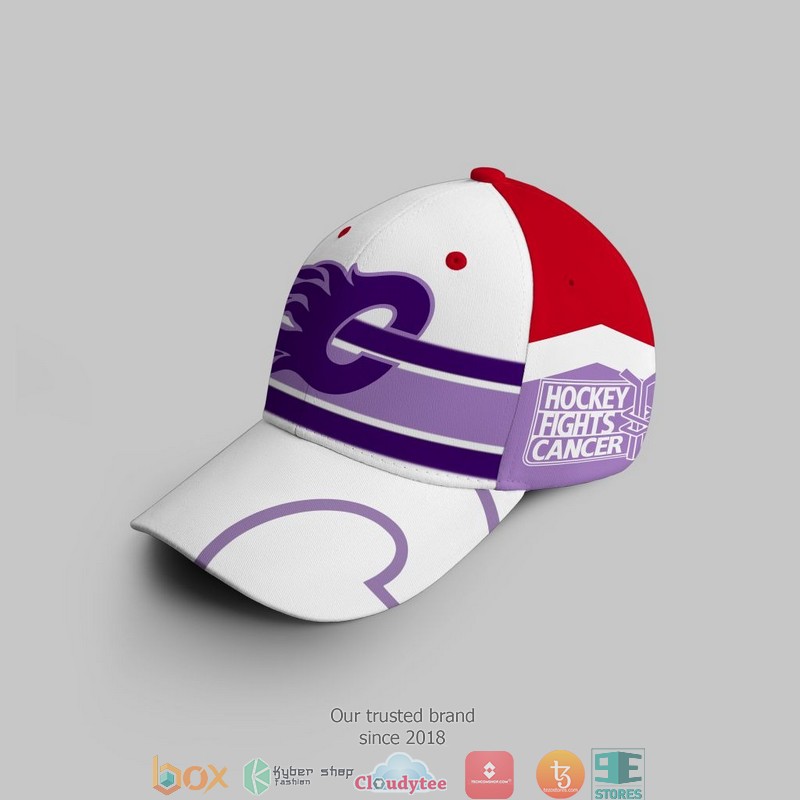NHL Calgary Flames Fights Cancer Cap 3 NHL Calgary Flames Fights Cancer Cap 1 2