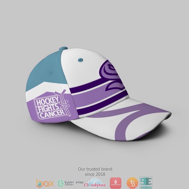 NHL Seattle Kraken Fights Cancer Cap 2 NHL Seattle Kraken Fights Cancer Cap 1