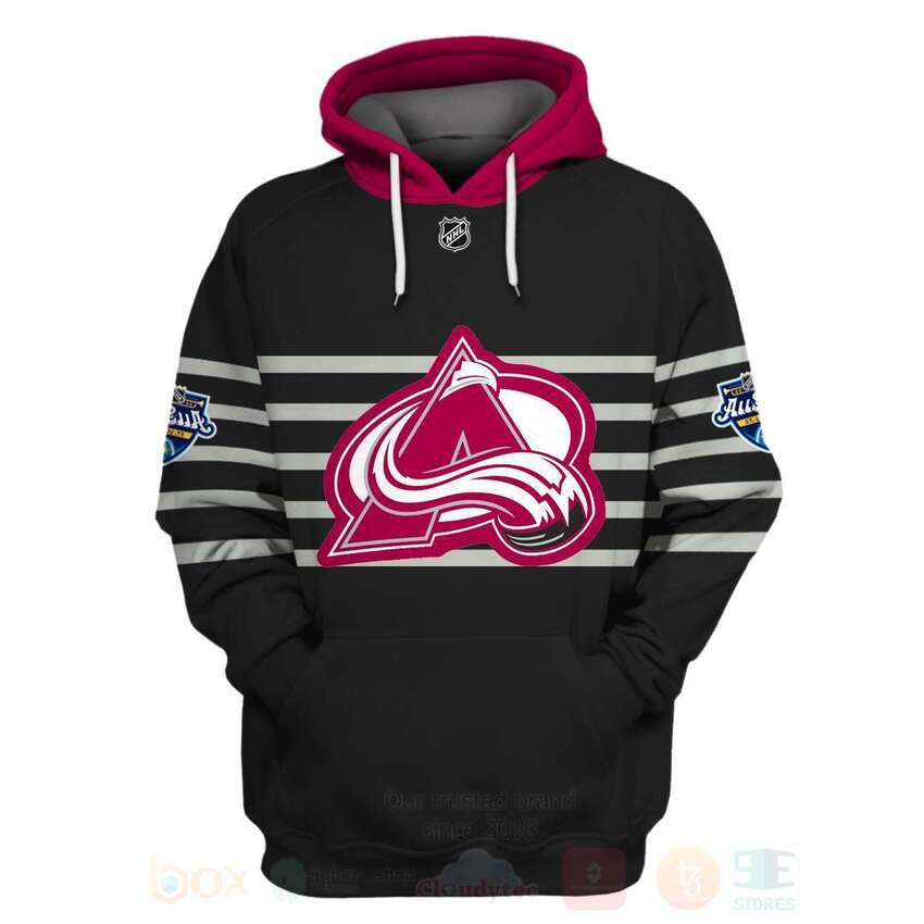 BEST NHL Colorado Avalanche Personalized Custom Black Unisex 3D Hoodie, Shirt 3 NHL Colorado Avalanche Personalized Black 3D Hoodie Shirt 1 2