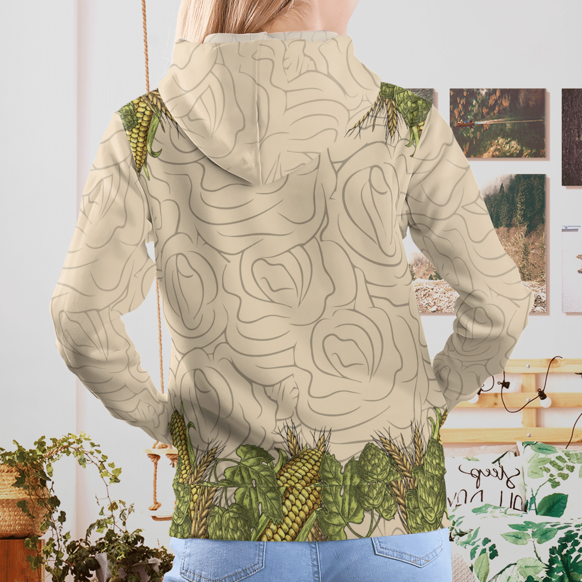 BEST Sugar Skull Busch Bucket Unisex Green 3D Hoodie, Zip Hoodie 4 16385021191799afec23