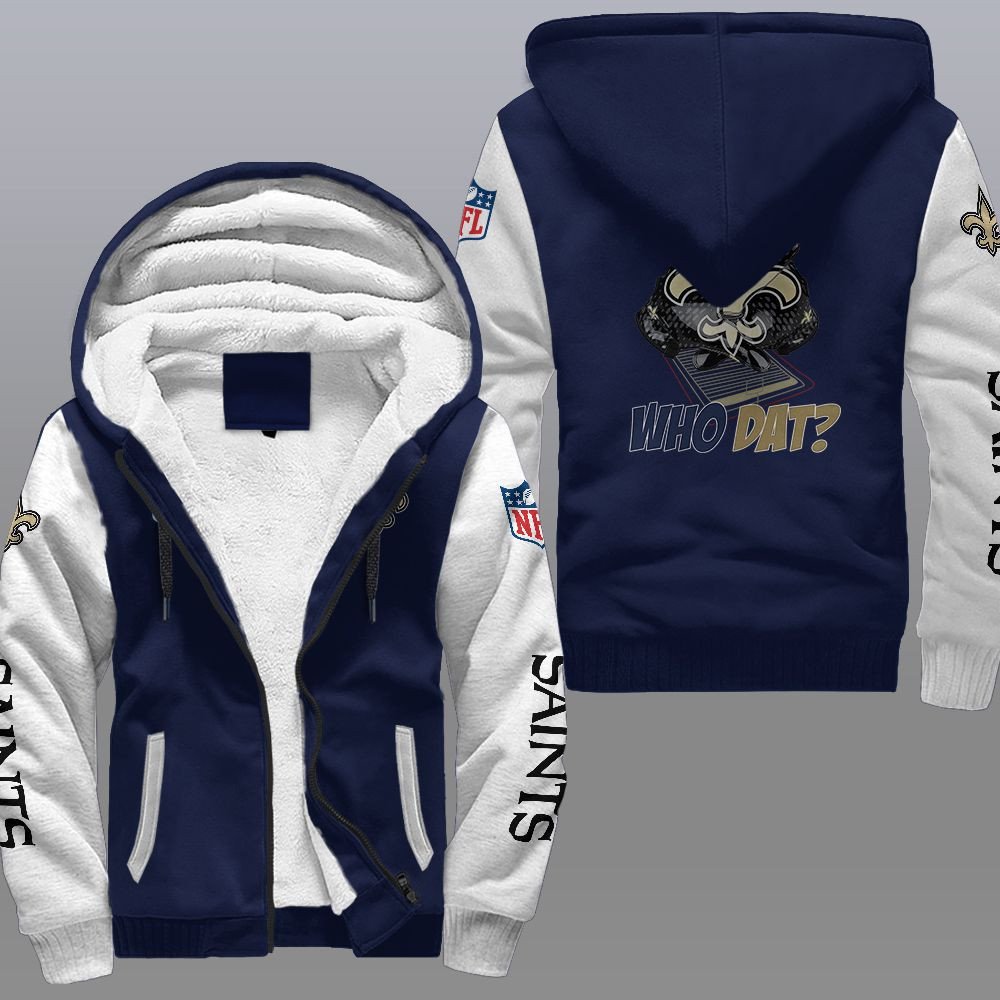 HOT New Orleans Saints Who Dat? 3D Fleece Hoodie 3 1638802854222cf2ccba