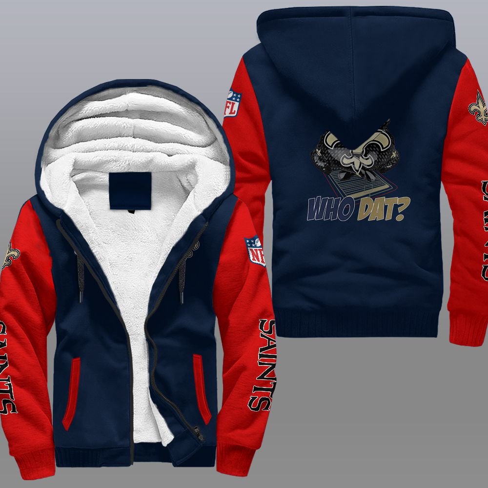 HOT New Orleans Saints Who Dat? 3D Fleece Hoodie 4 1638802854729e02e2f8