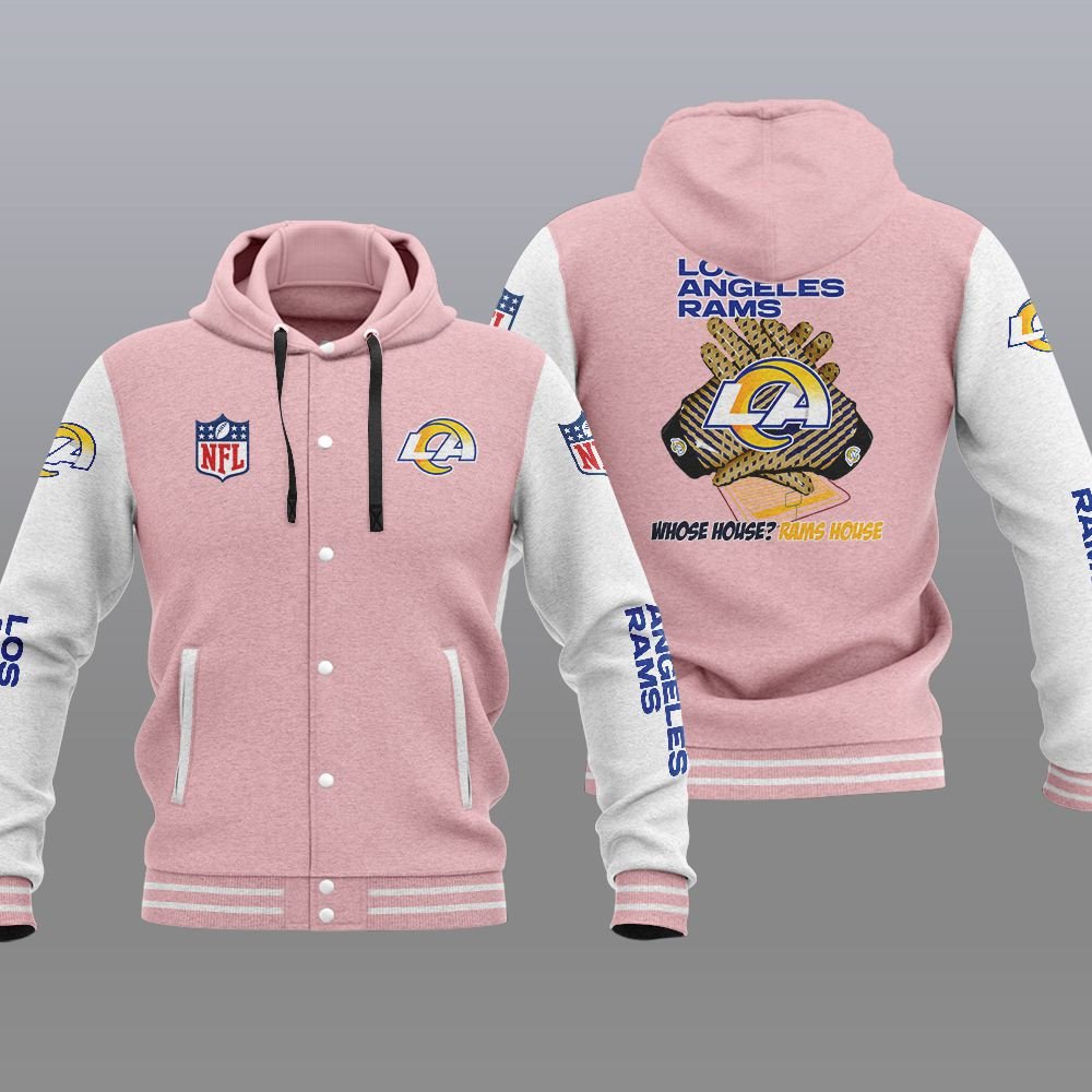 HOT Los Angeles Rams Whose House? Rams House Varsity Hoodie Jacket 4 16388028556c26a587f0