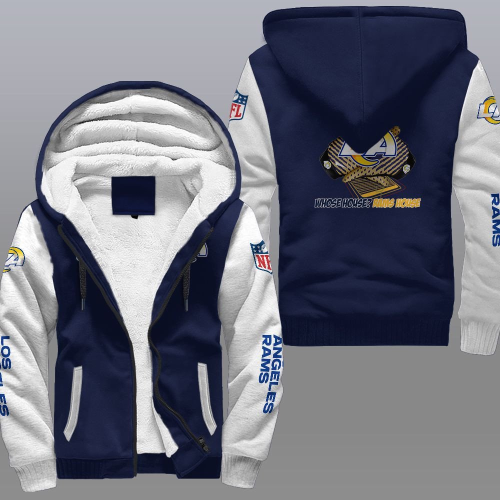 HOT Los Angeles Rams Whose House? Rams House 3D Fleece Hoodie 3 1638802855a59111d6f1
