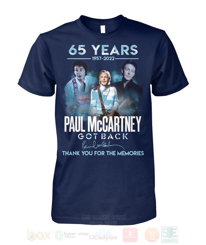 65 Years 1957 2022 Paul McCartney Got Back 2D Hoodie Shirt 1