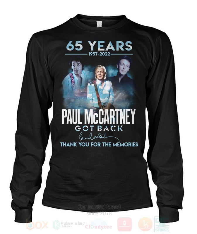 BEST 65 Years 1957-2022 Paul McCartney Got Back Unisex Hoodie, 2D Shirt 3 65 Years 1957 2022 Paul McCartney Got Back 2D Hoodie Shirt 1 2