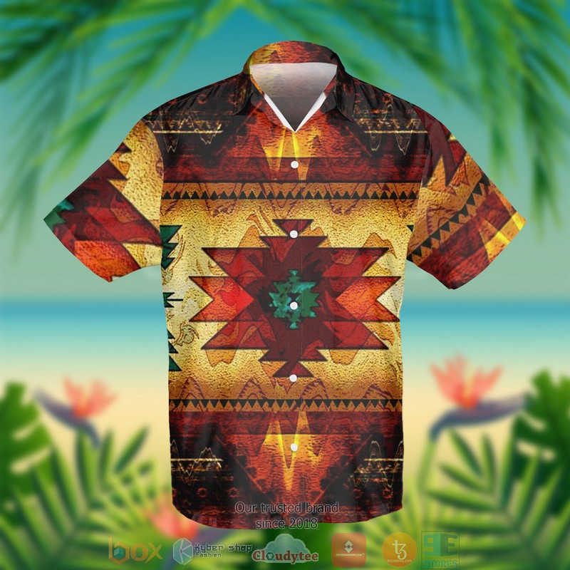 United Tribes Brown Design Native American Hawaiian Shirt 4 United Tribes Brown Design Native American Hawaiian Shirt