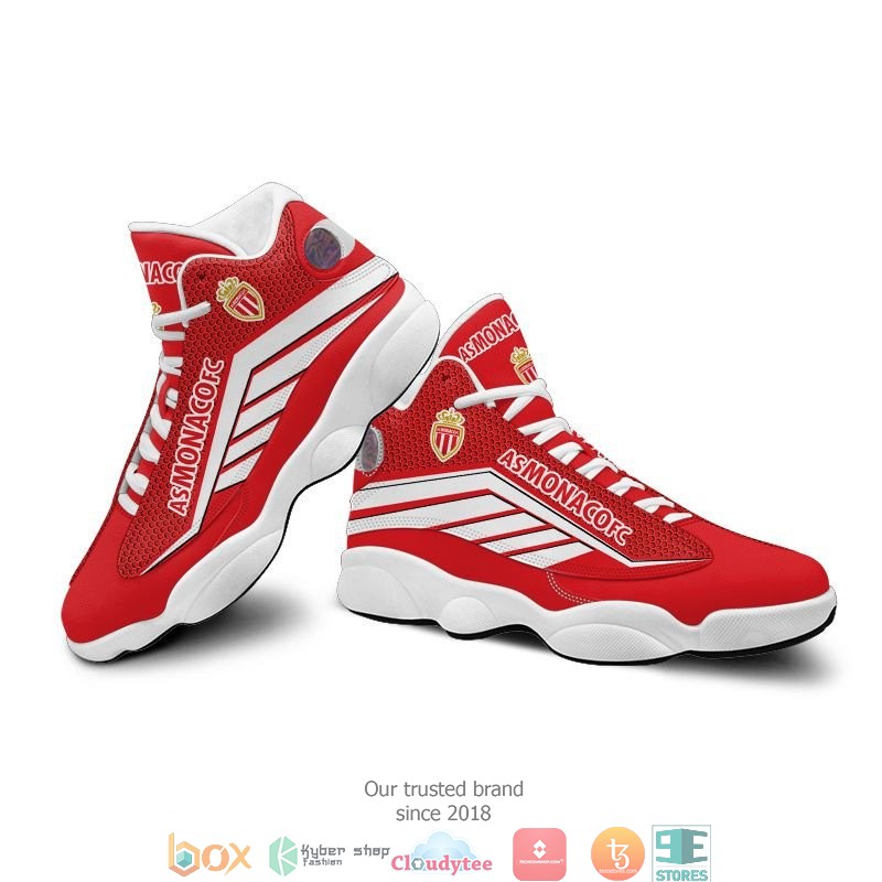 AS Monaco Air Jordan 13 Sneaker Shoes 4 AS Monaco Air Jordan 13 Sneaker Shoes 1 2 3