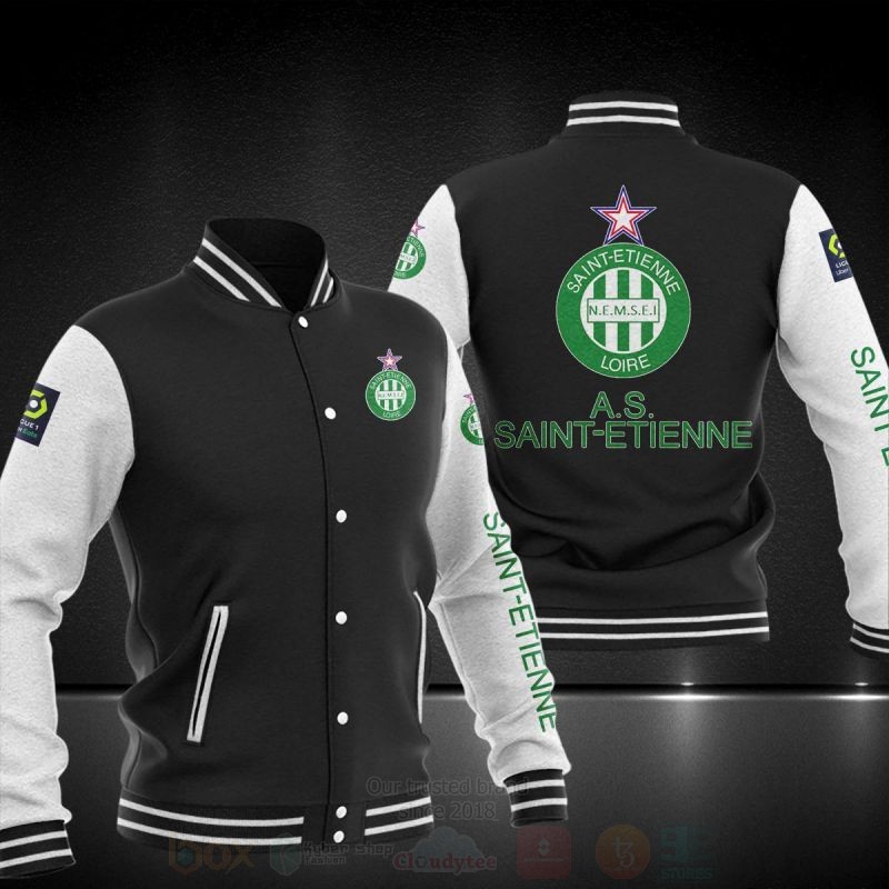 BEST AS Saint‑Etienne Printing Baseball Jacket 2 AS Saint‑Etienne Baseball Jacket 1
