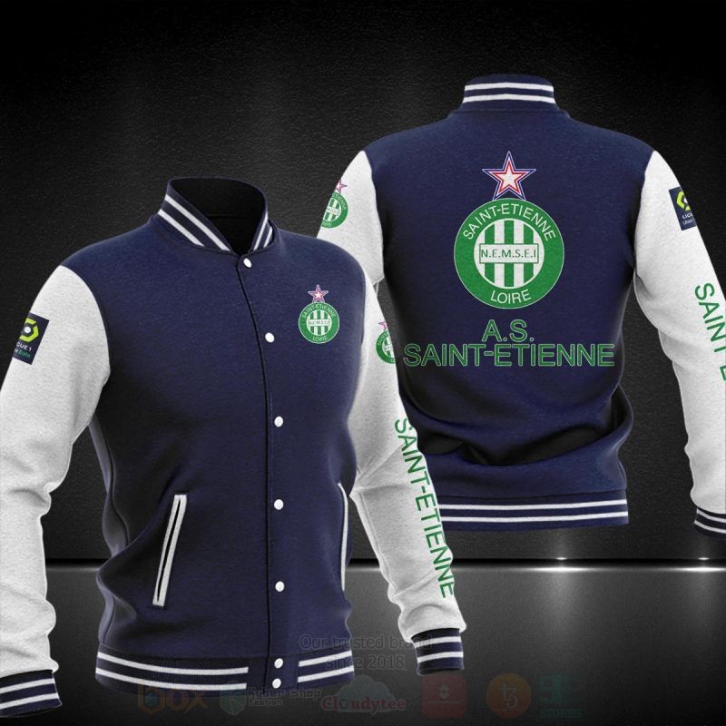 BEST AS Saint‑Etienne Printing Baseball Jacket 3 AS Saint‑Etienne Baseball Jacket 1 2