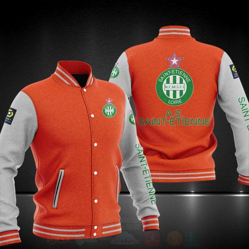 BEST AS Saint‑Etienne Printing Baseball Jacket 5 AS Saint‑Etienne Baseball Jacket 1 2 3 4