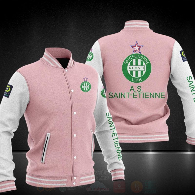 BEST AS Saint‑Etienne Printing Baseball Jacket 6 AS Saint‑Etienne Baseball Jacket 1 2 3 4 5