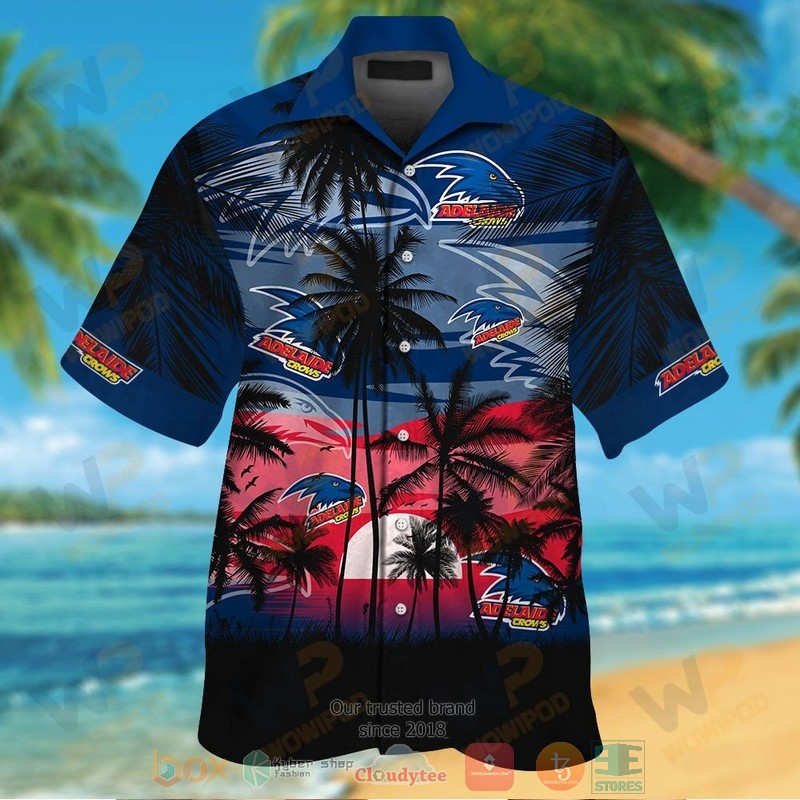 Adelaide Crows Hawaiian Shirt and shorts