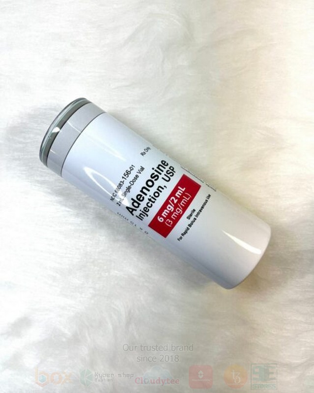 Adenosine White Skinny Tumbler