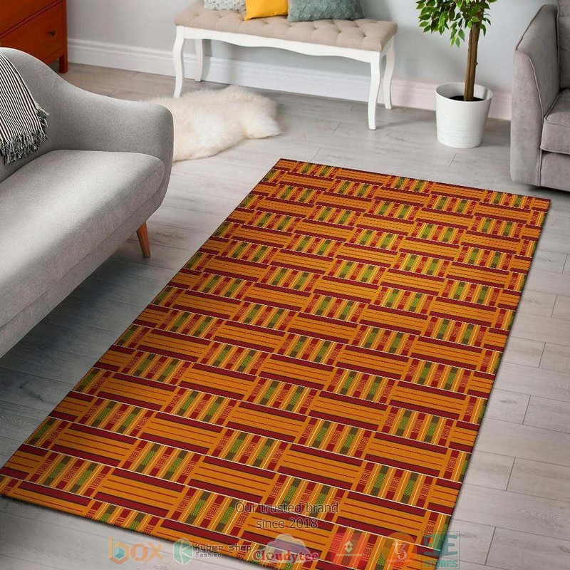 African seamless pattern kente tribal Rug Carpet