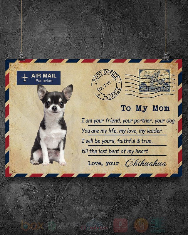 Air Mail Par Avion Black Chihuahua Poster 1 2 3 4 5 6 7