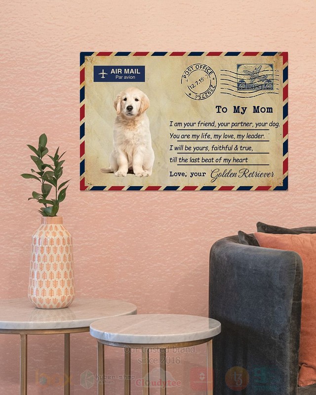 BEST Air Mail Par Avion Golden Baby Retriever Art Poster 4 Air Mail Par Avion Golden Baby Retriever Poster 1 2 3