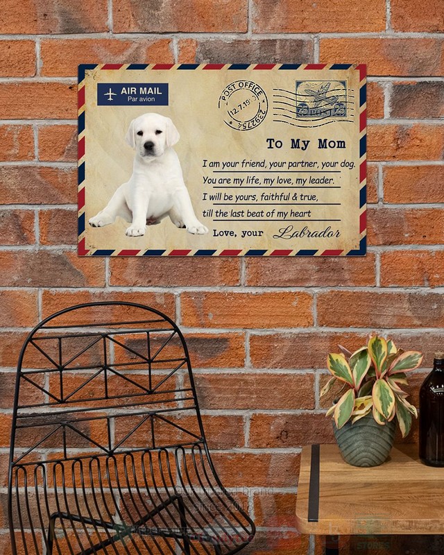 Air Mail Par Avion White Labrador Poster 1 2 3 4 5