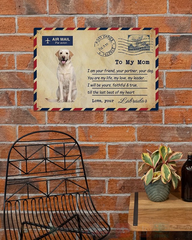 Air Mail Par Avion Yellow Labrador Poster 1 2 3 4 5