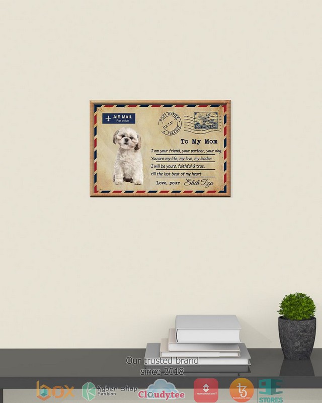 Air Mail To my mom Cream Shih Tzu Poster 3 Air Mail To my mom Cream Shih Tzu Poster 1 2