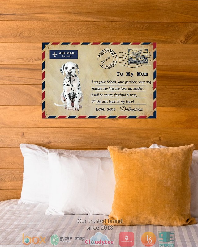 Air Mail To my mom Dalmatian Poster 1