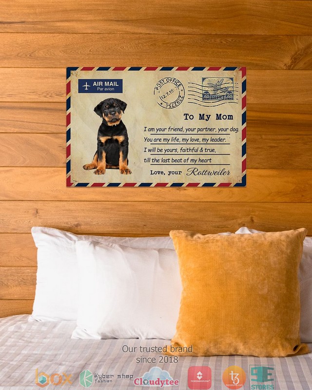 Air Mail To my mom Love your Rottweiler Poster 4 Air Mail To my mom Love your Rottweiler Poster 1 2 3