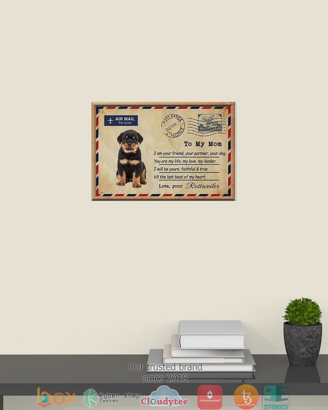 Air Mail To my mom Rottweiler Poster 3 Air Mail To my mom Rottweiler Poster 1 2